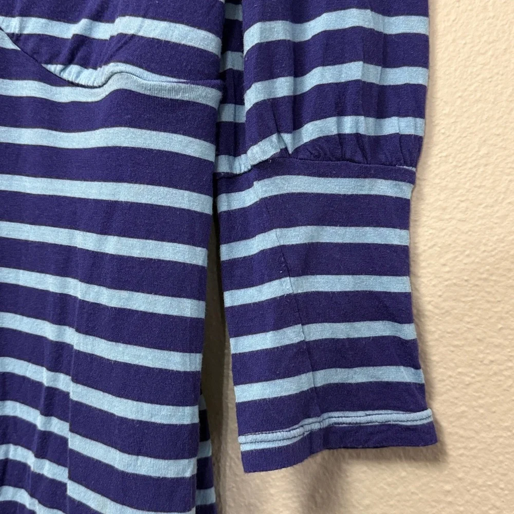 Vintage Free People V-Neck Striped Top